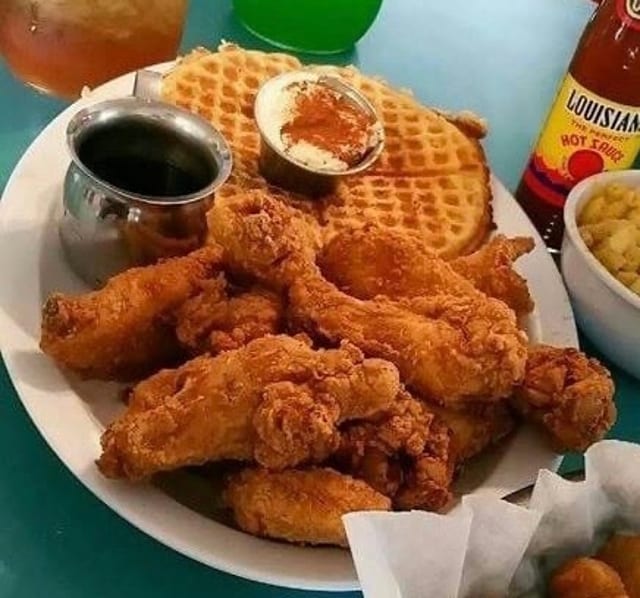 12 Wings & 2 Waffles.