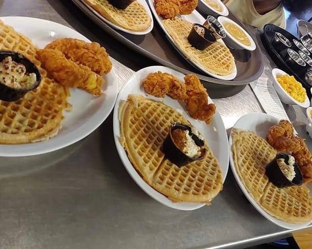 2 Tender Famous w/ 1 waffle.