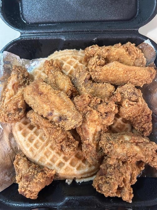 12 Wings & 2 Waffles.