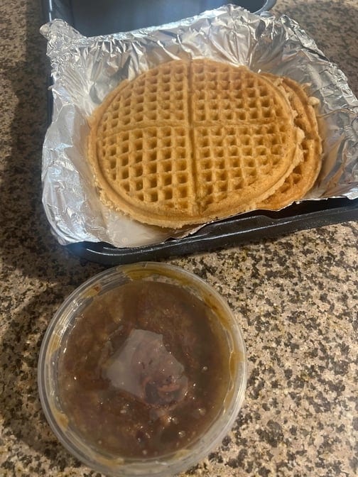 Pecan & Bacon Waffles.